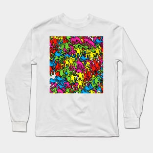 people color pattern Long Sleeve T-Shirt